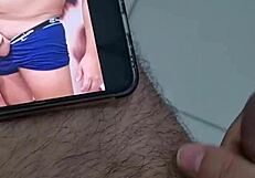 cuckold jerks off watching pregnant wife fuck the hung guy