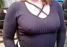 dawnskye1962 teases with dirty talk in fishnets and heels before mirrors