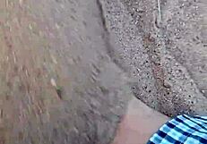 feet in the sand, sensory barefeet footfetish modeling nature