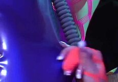 Missy Monroe watches friends in kinky latex foursome