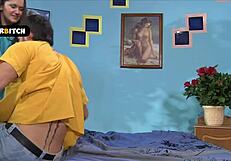 naughty milf masseuse enjoys licking big hard cock