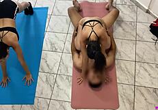 stepfather trains two beautiful adopted stepdaughters then fucks them