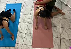 stepfather trains two beautiful adopted stepdaughters then fucks them