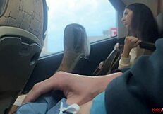 Public Dick Flashing - Girl Saw My Dick On The Bus And Helped Me Cum With Her Hand