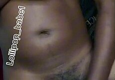 Sexy Black Babe Gets Horny At Home After Smoking