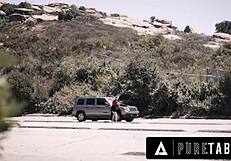 pure taboo desperate hitchhiker in trouble kristen scott seduces escaped criminal to save her life with rough sex