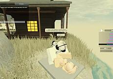 Blonde in New Zealand Gets Assfucked and Deepthroats in Roblox Porn Parody