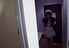 Hara Chisato Maid Cosplay Blowjob Delivery.