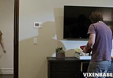 Stepmom Helps Curious Stepson With Intense Pleasure!