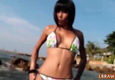 Exotic Ladyboy Noon Fucked Bareback