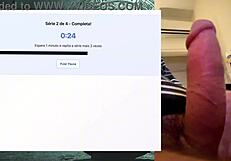 Strong fat cock exercises without cumming