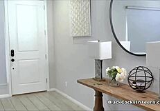 Kinky asian hotties share new boyfriend's big black cock!