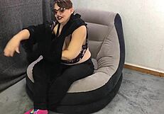 In the trailer, a submissive kitten performs from close angles.