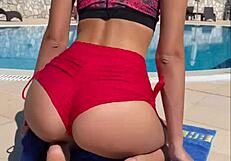 Risky Outdoor Blowjob After Yoga with 18yo Teen Pov