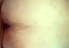 I spotted my naked girlfriend on the bed and couldn't resist filling her with cum