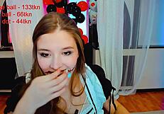 Little Maid Cums Hard in Intense Orgasm!