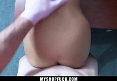 teen caught hiding pearl necklace in her vagina - myshopfuck