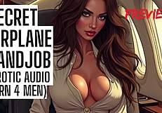 Secret Airplane Handjob Public Audio!