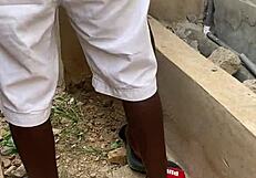 he gave me a hot short fuck outdoor.