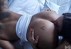 Three slutty whores flash in a cage