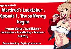 faygrey mordreds locktober e01 the suffering begins orgasm denial edging humiliation domination femdom chastity