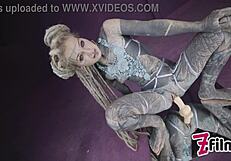 Naughty Sexy Anuskatzz in Cute Lingerie Plays with Herself Anal Masturbation Squirt