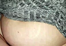 fertile hairy cougar enjoys creampie session