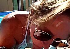 My Amateur French Slut Gives Blowjob