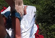 Does Horny Blonde Sex Toy Take Arm In Ass?