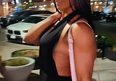 This muscular female bodybuilder babe fbb 31 shows off her strength