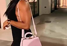 This muscular female bodybuilder babe fbb 31 shows off her strength