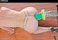 this massive machine toy insertion destroyed my ass so intensely