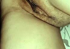 Feeling the intense stretch of the sphincter during anal penetration up close