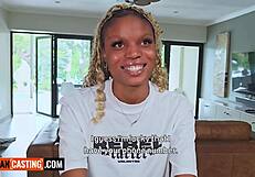 busty 18yo blonde ebony stripped & pounded hard in amateur casting call