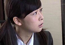 japanese teen feels deep strap-on passion with teacher