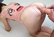 dick in fake pussy in real pussy kinky double penetration