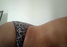 Student in bed teases teacher with wet tight pussy and big tits while masturbating