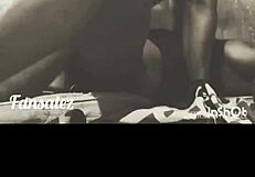 stepsister shares bed with my big black dick