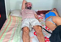 Did the stepfather make an unexpected nighttime visit?