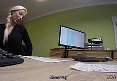 Poor Karol Dreams Of A New Car, So She Comes To The Loan Agent!