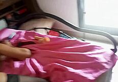 i'm watchin this french amateur gettin fucked doggystyle in satin lingerie, with blowjob and rimjob too