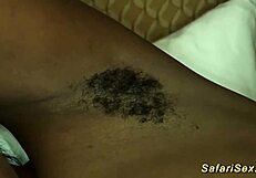 hairy african milf travels as a tourist and gets a big white cock from a rough german amateur in homemade reality sex
