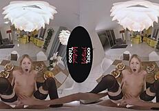 i woke up horny and stroked my big cock while fantasizing about taboo stepsisters brunch