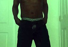 Restricted solo session builds to explosive cum and orgasm