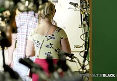 Private-Black Bambi Bella Rides Big Cock Outdoors