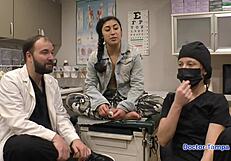 Dr Tampa - Jasmine Rose Undergoes Humiliating Immigration Physical. Gloves And Latex Intensify The Backstage Examination.