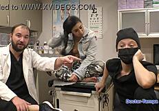 Dr Tampa - Jasmine Rose Undergoes Humiliating Immigration Physical. Gloves And Latex Intensify The Backstage Examination.