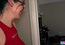 Spandex gets ripped as dom boyfriend claims pussy hard! 😈