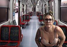 dentro do trem público da capital acochei e fodi a secretária gostosa vindo do seu trabalho