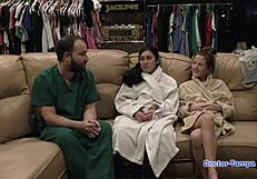 Dr Tampa - Jasmine Rose Undergoes Humiliating Immigration Physical. Gloves And Latex Intensify The Backstage Examination.